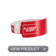 Poly Regular Allergy Alert Wristbands